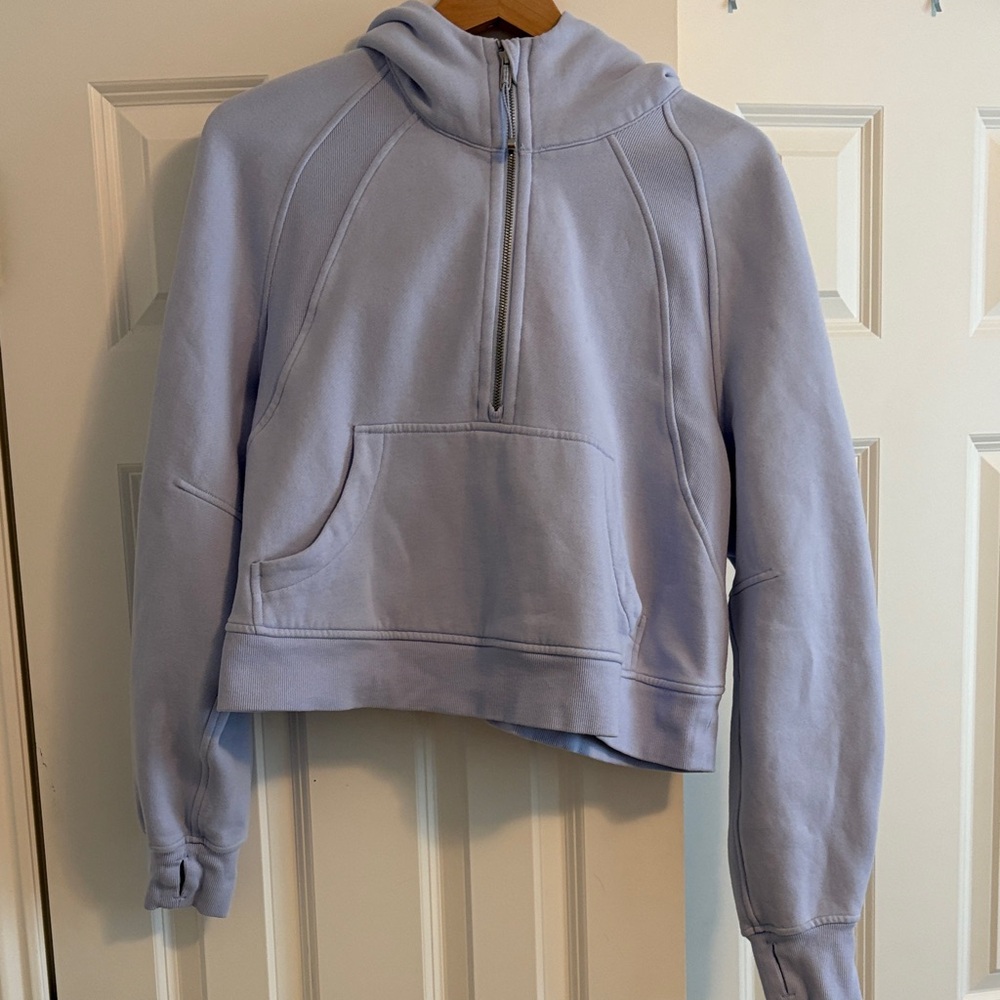 lululemon athletica Scuba bluish Lavender Half-Zip Hoodie